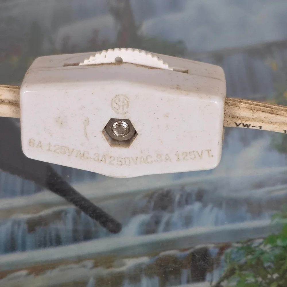 Vintage Contin CT-678 Waterfall so7nd Wall Clock Lighted Nature Scene‎ 12 Inch
